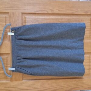 VINTAGE Gray Suburban Petites Union Made Wool Skirt Size Small